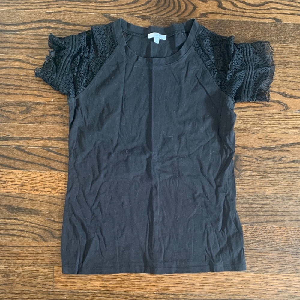 Black Short Sleeve Maternity Women's Top